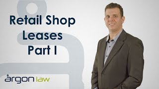 Retail Shop Leases Part I | Legal Advice from a Sunshine Coast Lawyer