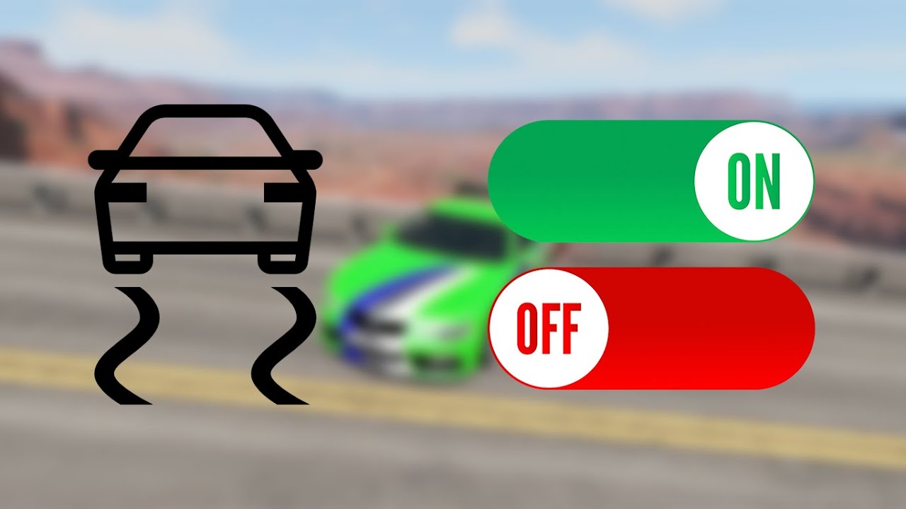 ESC ON VS ESC OFF E ABS - BeamNG Drive - YouTube