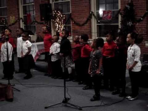 Dawn Treader Christian School Kindergarten class sings Happy Birthday Jesus 2010