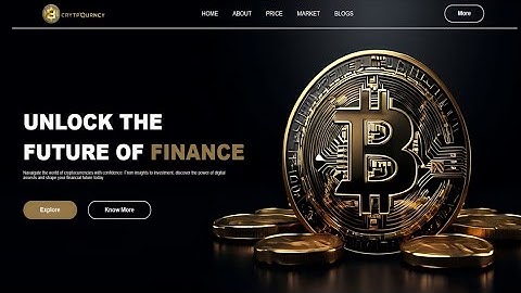 Bitcoin Website Using HTML & CSS | Step by Step Tutorial | Fast Code