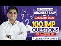 Confidence Booster - 100 Most Imp - CA Foundation LAW | Jan 2026 | CS Vijay Makhija |