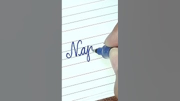 “Najmin” How to Write Your Name in Cursive Writing | #shorts