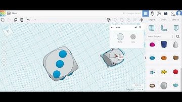 How to make dot dice in tinkercad 3D design