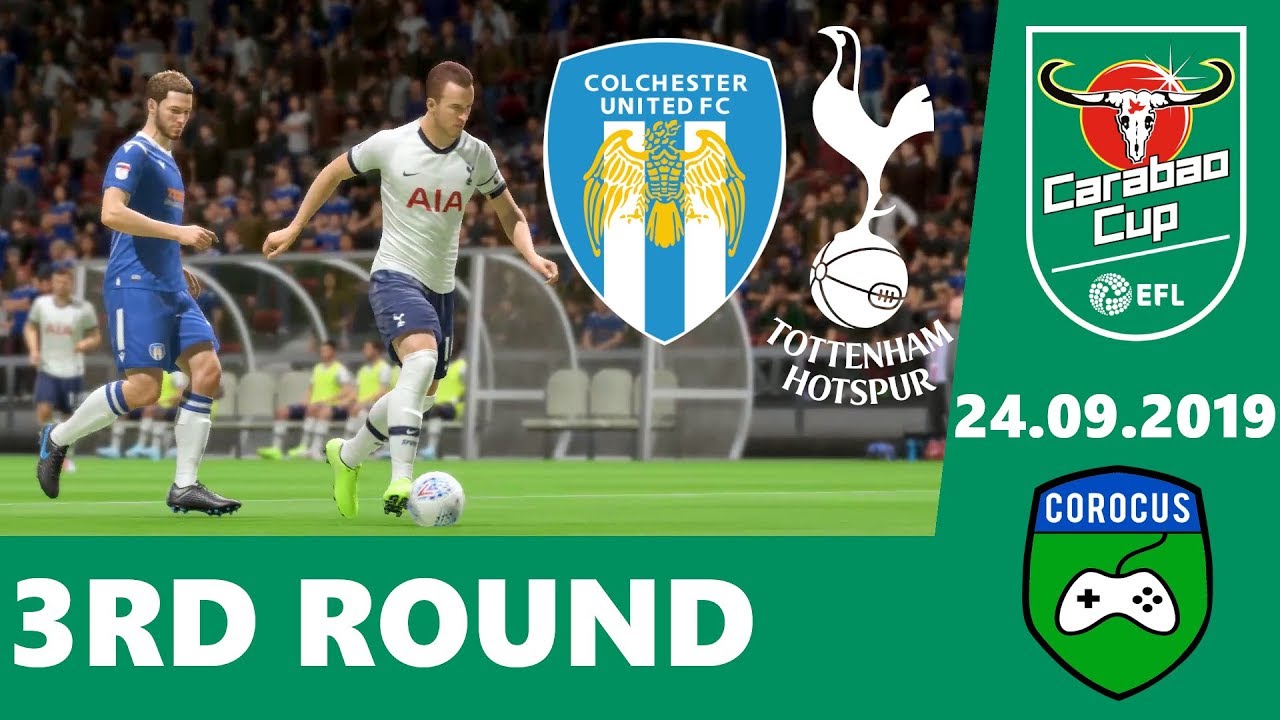 Colchester United vs Tottenham | 2019-20 EFL Cup | FIFA 20 ...