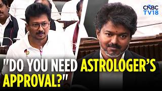Udhayanidhi Stalin Challenges CM Vijay: 'Astrologer's Nod Needed to Open Corruption Files' | N18V