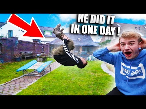 HOW TO DO A BACKFLIP ON GROUND IN ONE DAY!