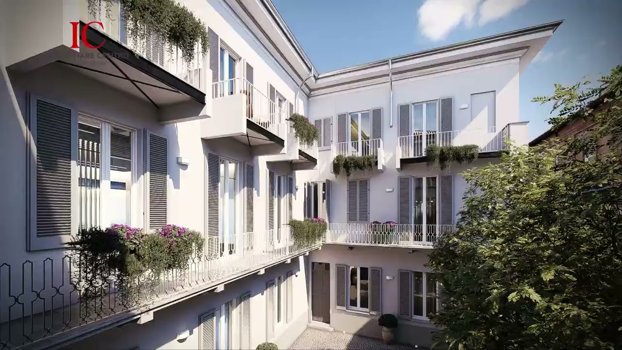 Palazzo Conte - Rendering animazione a Novara 