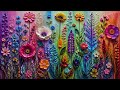 4K Impasto Oil Painting Floral Wall Art- Samsung Frame TV Art -Colorful Flower Wallpaper Screensaver