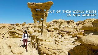 HIKING | AHSHISLEPAH, VALLEY OF DREAMS, AND KING OF WINGS BADLANDS NEW MEXICO