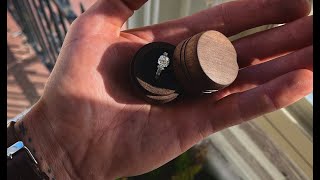 Making an Engagement Ring Box (relaxing woodturning)