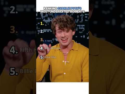 Ranking Charlie Puth S Most Underrated Moments CharliePuth Music Talent Genius