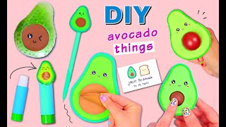 7 DIY Avocado Things - School Supplies, POP IT Fidget Toys, Gifts - Amazing Crafts To Make at Home