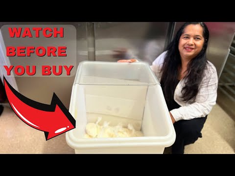 27 Gallon food storage containers 500 Cup Ingredient Bin with Scoop and Sliding Lid Commercial Food