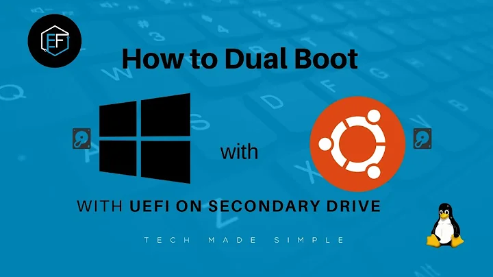 How to dual boot Ubuntu 19.10 and Windows 10 on UEFI from a secondary drive (install and removal)