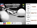 Championnat de france masters  1 bande  billard 3  double ko