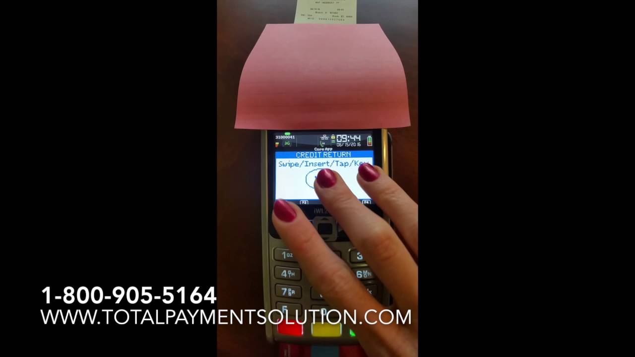 How to run a return on iWL250 or iWL255