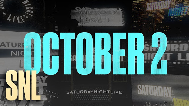 SNL Returns October 2