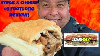 SUBWAY® STEAK & CHEESE $6 FOOTLONG REVIEW!