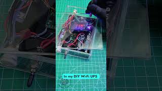 DIY UPS for Wi-Fi using Boost Converter 🔌⚡️ #shorts #diy #electronics #craft #survival #english #ups