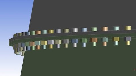 Simulating Bolted Flange Nozzle in Ansys 2020R1