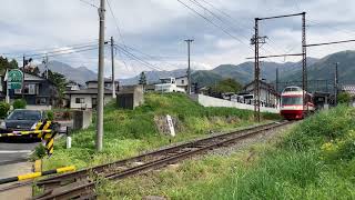 長野電鉄1000系 湯田中駅付近にて
