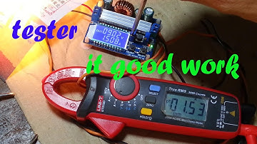 Testing Digital LCD Display Automatic Step up down Buck Boost Converter Power Supply