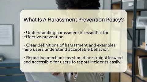 What Is A Harassment Prevention Policy? - Everyday-Networking