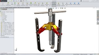Solidworks tutorial | sketch Bearing Puller in Solidworks