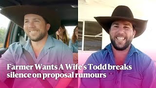 Farmer Wants A Wife's Todd breaks silence on proposal rumours | Yahoo Australia