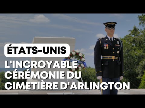 Relève de la garde à la tombe du soldat inconnu à Arlington : Cérémonie intégrale l 4K