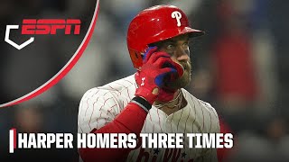Bryce Harper caps off 3-HR GAME with a grand slam | ESPN MLB