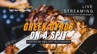 Greek Gyros on a Spit Hosted by BBQ Spit Rotisseries