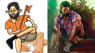 Pushpa 2 The Rule Teaser Trailer | Allu Arjun  Rashmika Drawing Memes | Crazy Funarts | Song Promo
