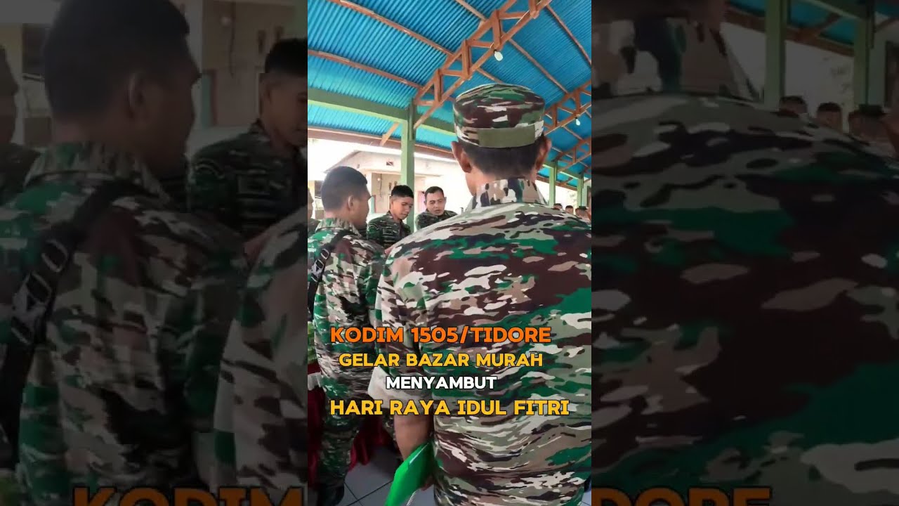 Kodim 1505/Tidore Gelar Bazar Murah menyambut Hari Raya Idul Fitri