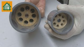 ドリルドライバーでドラムサンダー 塩ビパイプで集塵【Drum sander with drill driver】