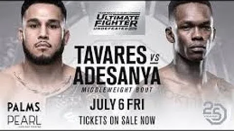 TUF 27 Finale Tavares v Adesanya Fight Breakdown & Predictions