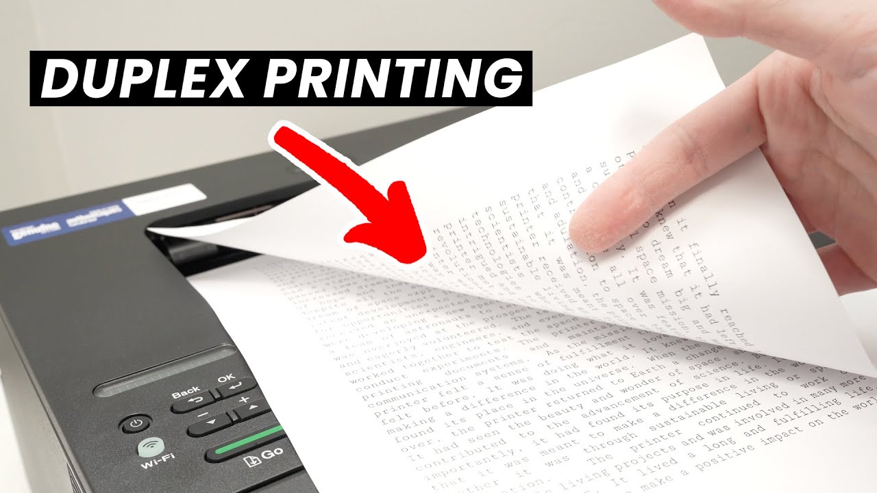 Brother Printer: How to Turn ON Duplex Printing - YouTube