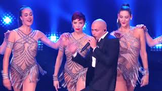 Pitbull  Mr  Worldwide Sings  Fireball  With The Rockettes   America's Got Talent 2014 Finale Resimi
