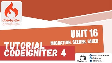 16 - Migration, Seeder, dan Faker