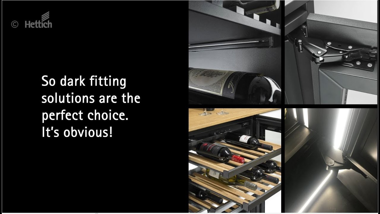 Hettich's trendy fitting convenience for dark appliances