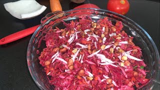 Beetroot Easy Healthy Homemade Vegetarian Salad Recipe घर का बना सलाद | Salad for Immunity Booster