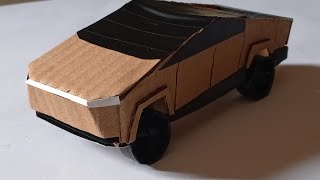 How to make a Tesla cybertruck@Karclash#trending#cardboardcraft#diy#tesla