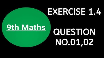 Class 9th Math Chapter 1|| Exercise 1.4|| Question 1,2|| Product of Matrices