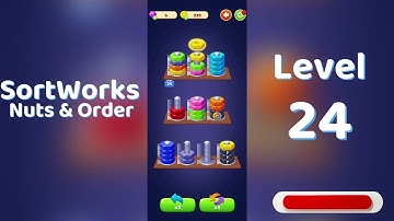 SortWorks Nuts & Order Level 24 Walkthrough | SortWorks Level 24 | Go Answer