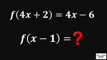 If f(4x+2) = 4x-6, then what is f(x-1)? | Algebra Challenge