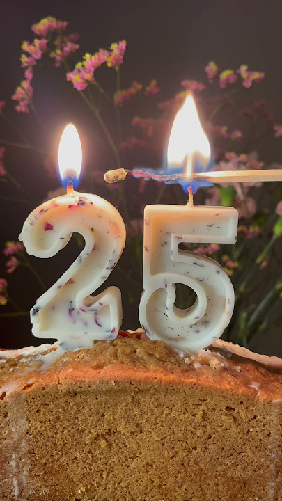 Happy Birthday to you | 25 years | Twenty five years | Virtual candles