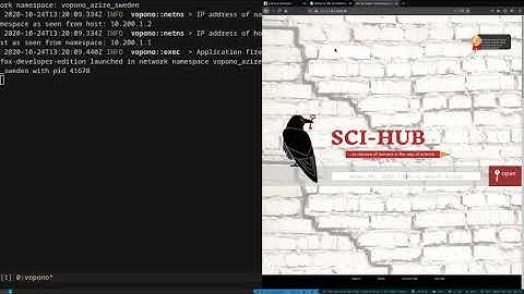 Using vopono to run specific applications via VPN connections