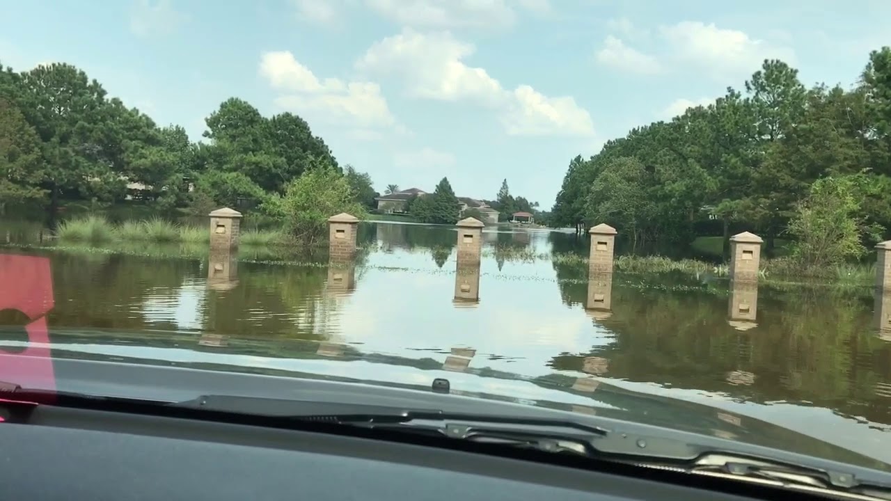 Lakes on Eldridge north flooding Hurricane Harvey YouTube