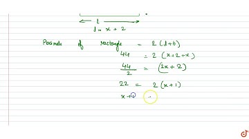 The length of a rectangle is 2cm more than its width and its perimeter is 44cm. The area of th