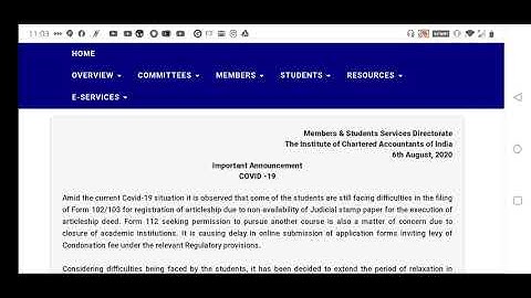 ICAI Waive off Condonation fees for filing Form 102/103/112